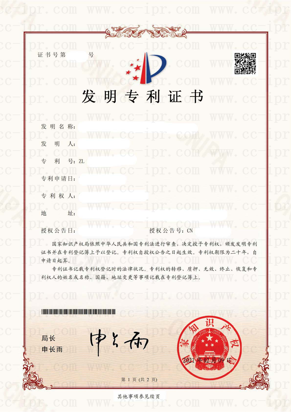 发明专利